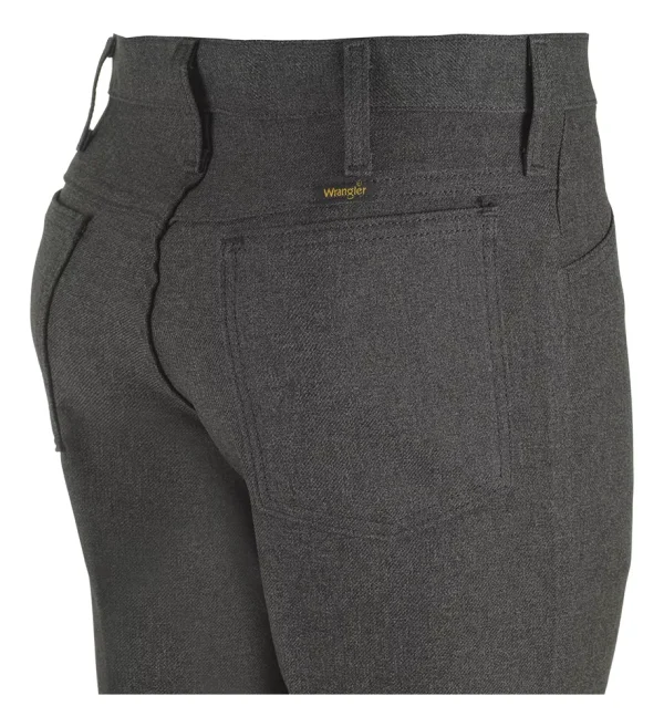 Pantalón Wrangler Poliéster Negro Jaspeado